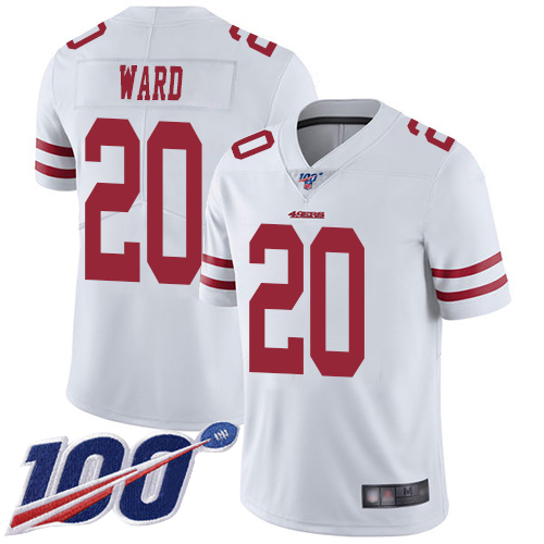 San Francisco 49ers Limited White Men Jimmie Ward Road NFL Jersey #20 100th Season Vapor Untouchable